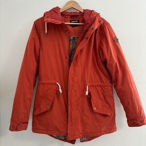 Burton | Women’s Size Medium Ski Snowboard Jacket Burnt Orange Plaid Lining
